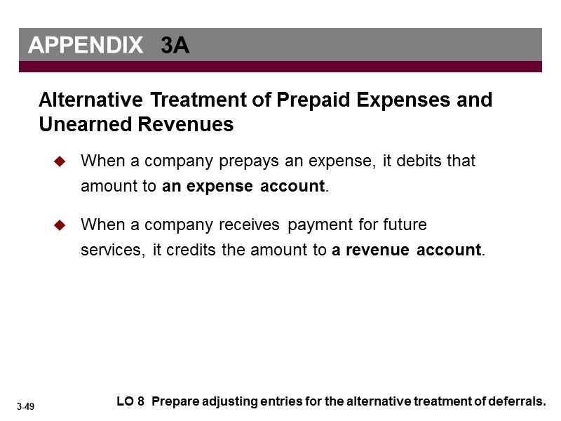 When a company prepays an expense, it debits that amount to an expense account.